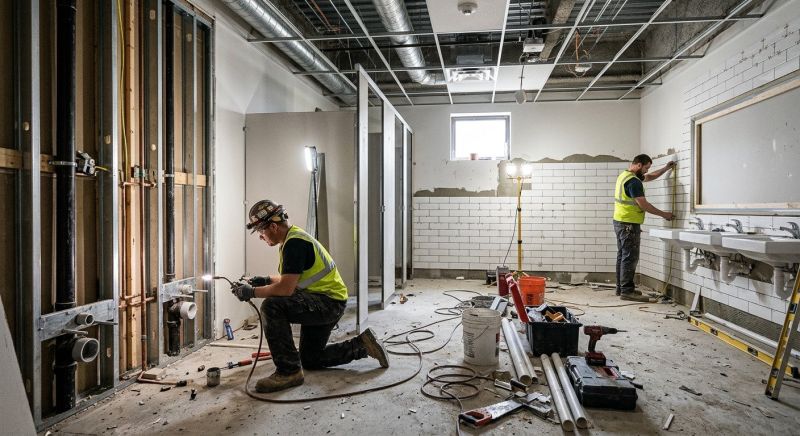 Industrial Bathroom Renovation in Arvada, CO